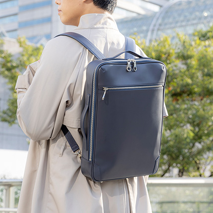 革製ビジネスリュック スコッチガード