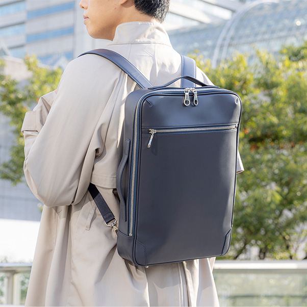 革製ビジネスリュック スコッチガード