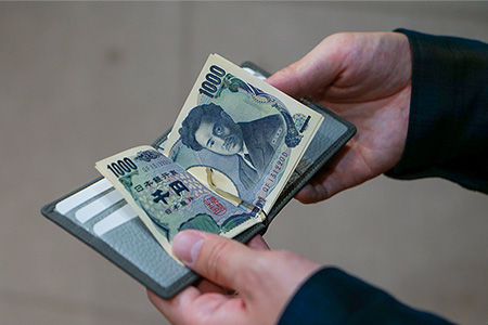 革財布 マネークリップ