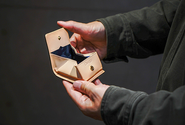 革財布 ボックス型小銭入れ