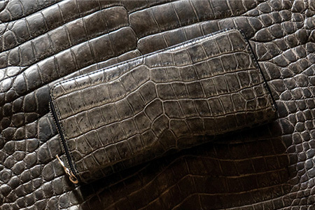 ワニ革財布 クロコダイル