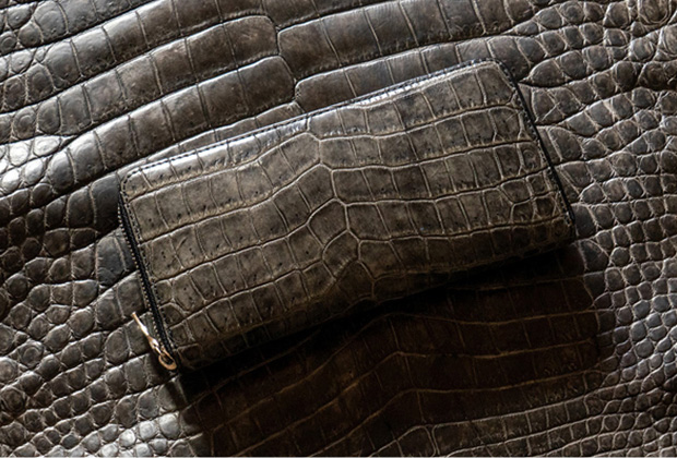 ワニ革財布 クロコダイル