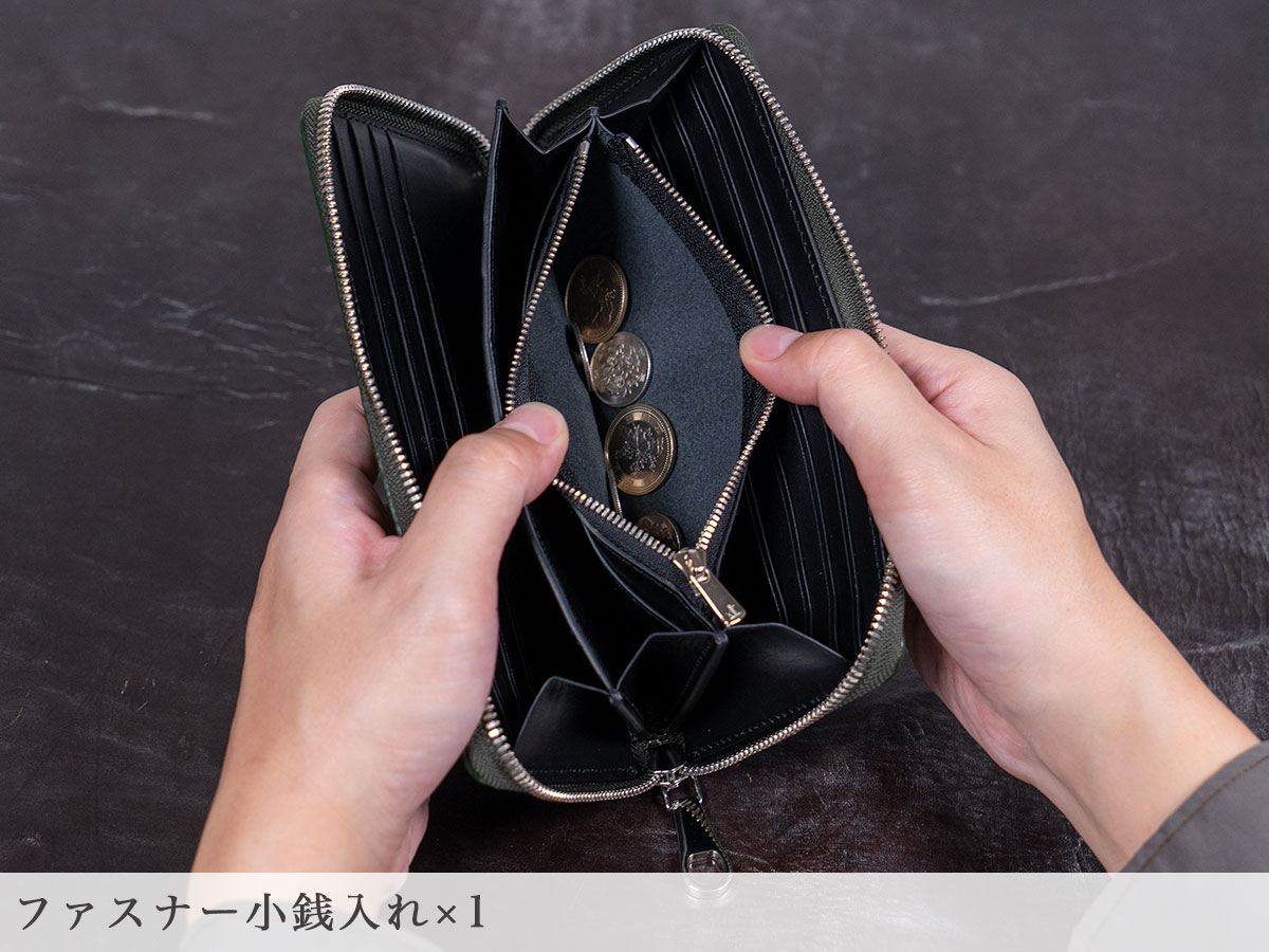 エレファントレザーラウンドファスナー長財布