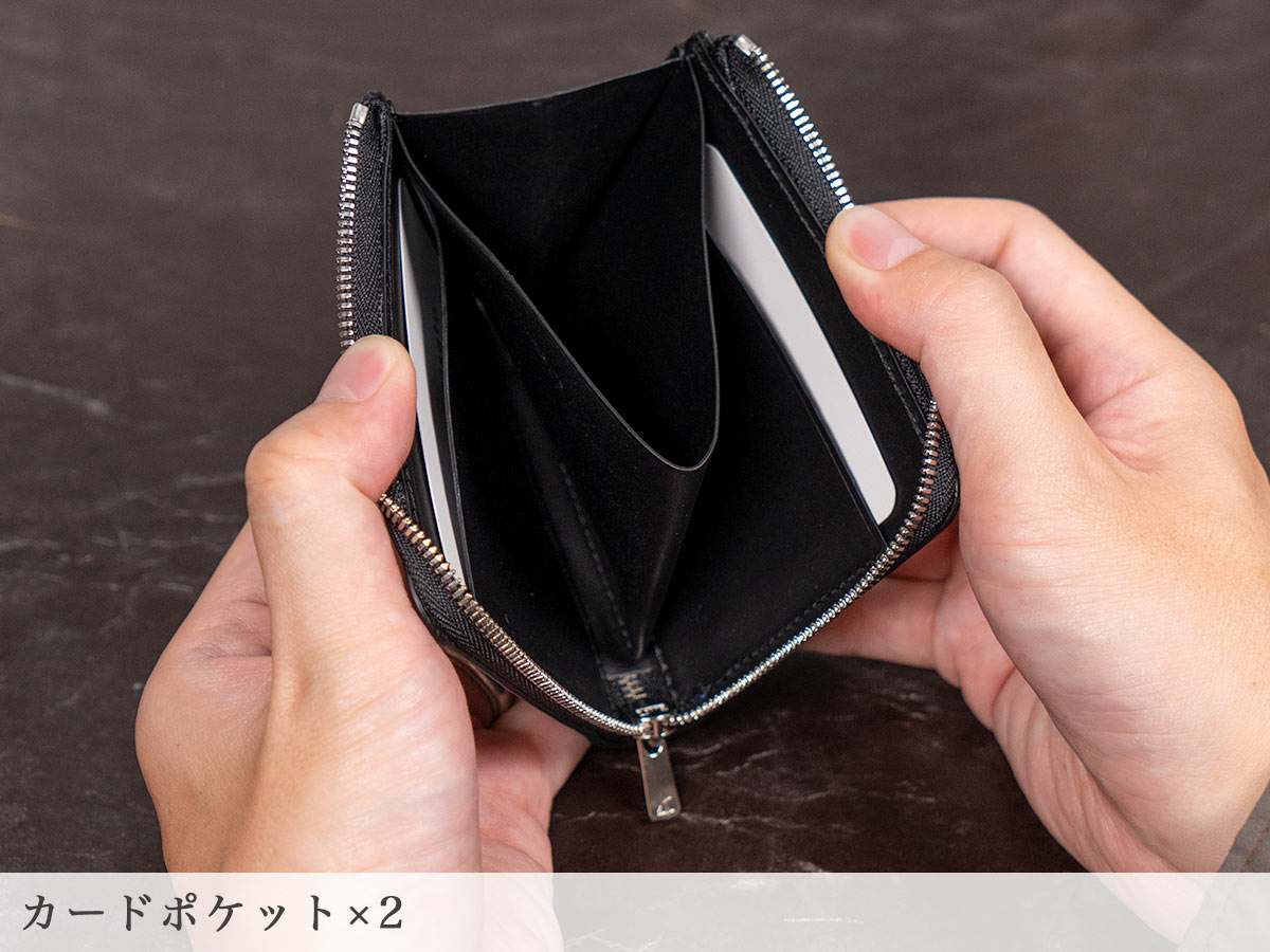 エレファントレザーL字ファスナーコンパクト財布 内装