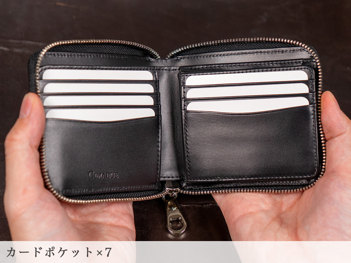 オイルドポロサスRF　スモールウォレット 内装