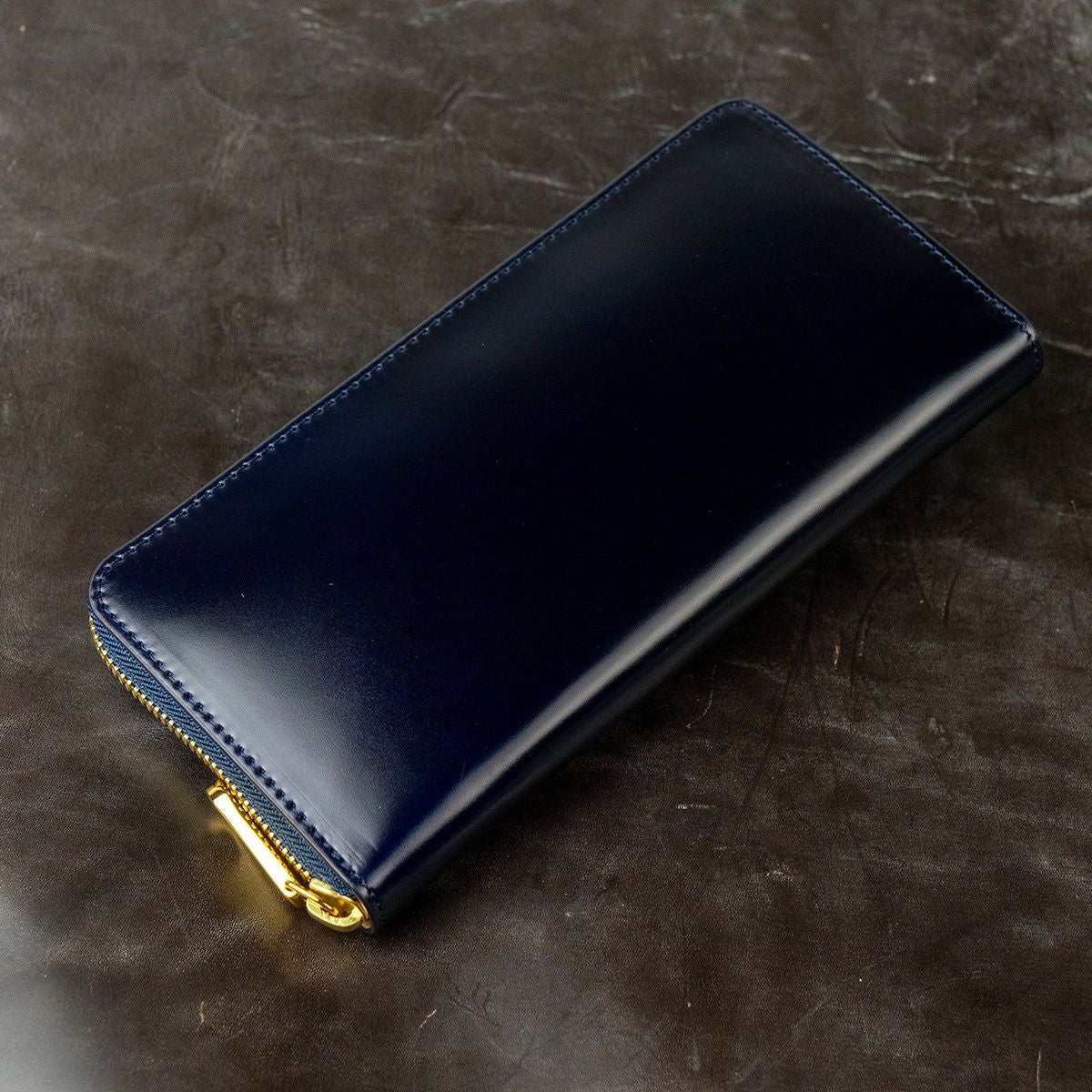 アニリンコードバン RFロングウォレット（ラウンドファスナー長財布