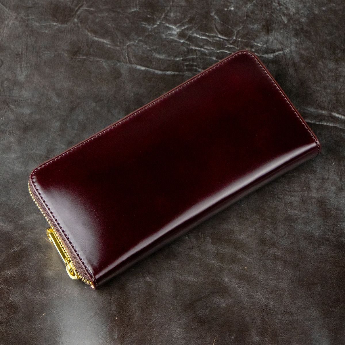 アニリンコードバン RFロングウォレット（ラウンドファスナー長財布