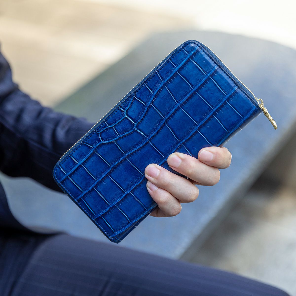 ヴァーミリオン社製 藍染めクロコダイル | CIMABUE(チマブエ)公式通販