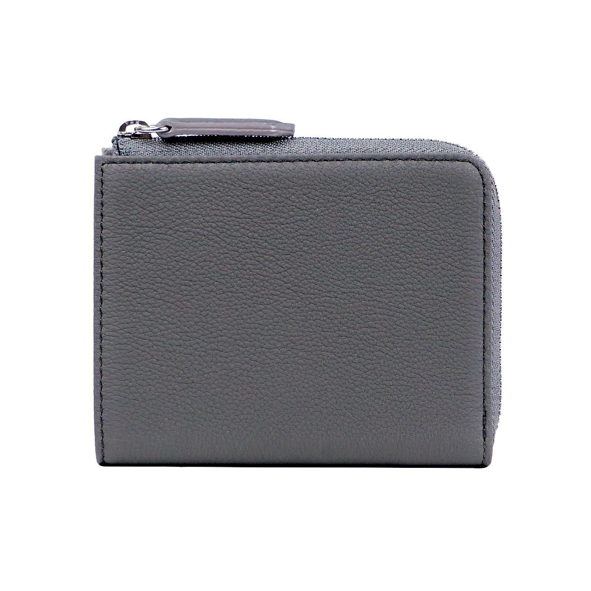 新品　GLEN 財布　L字ファスナー　グレー L字ファスナーの短め長財布 / グレー | 皮美輝や