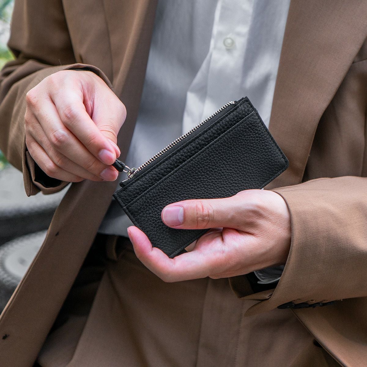 フレンチカーフフラグメントケース（ポケッタブル財布