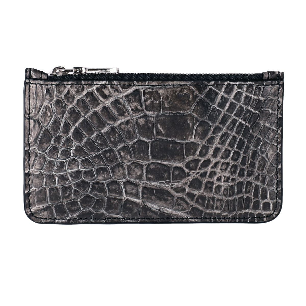 墨染めクロコダイルフラグメントケース（ポケッタブル財布