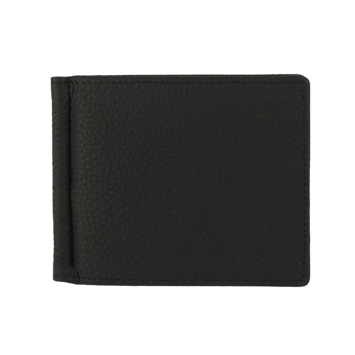 フレンチカーフ マネークリップ 二つ折り札ばさみ ブラック