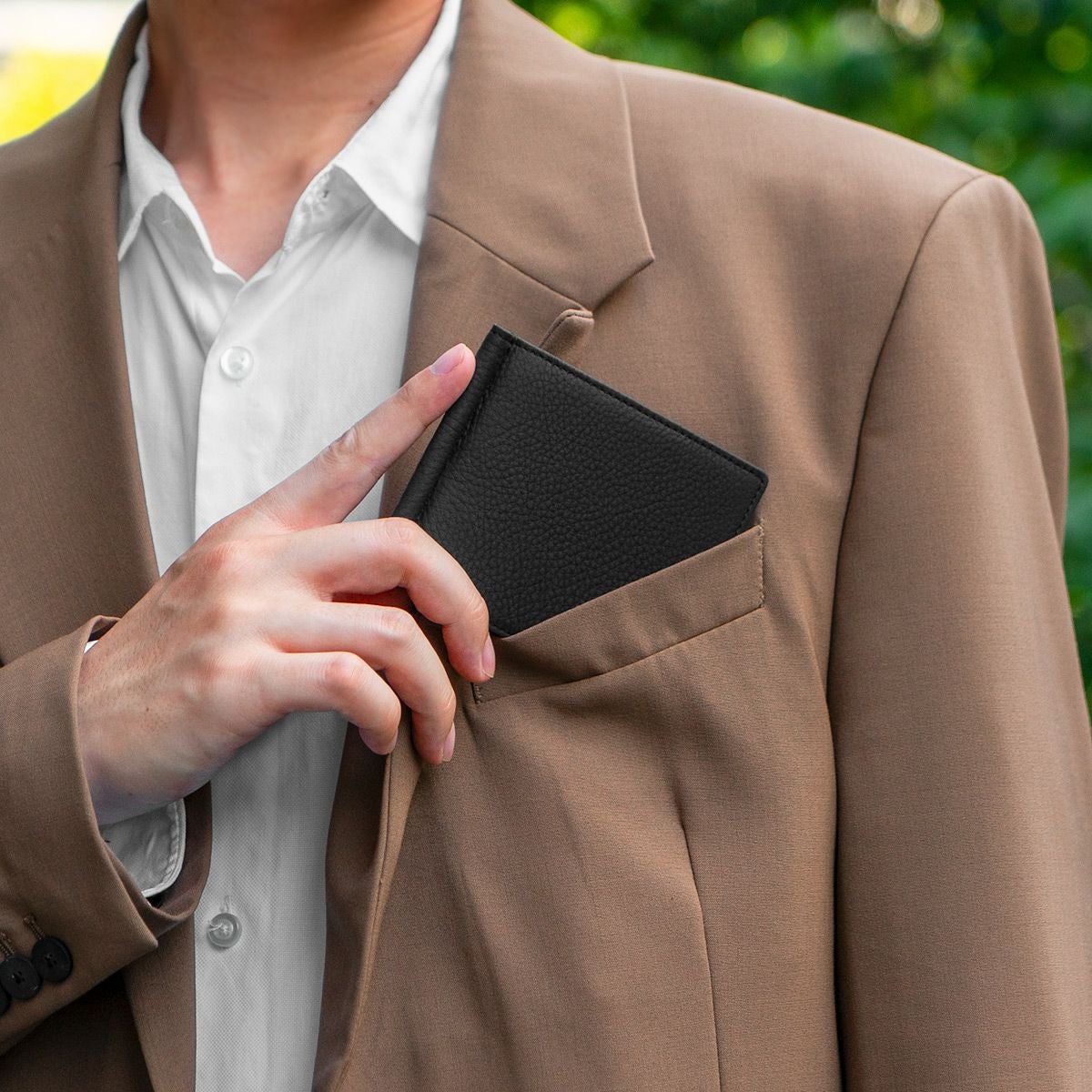 フレンチカーフマネークリップ 二つ折り札ばさみ | マネークリップ