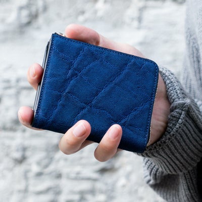 エレファントレザー L字ファスナー薄型財布