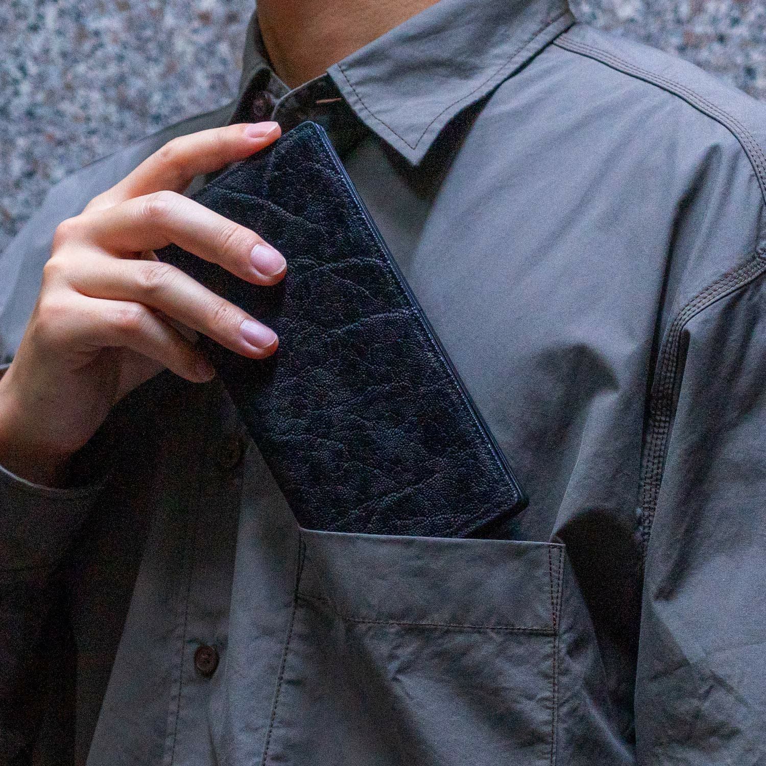 エレファントレザー フラップロングウォレット（かぶせ長財布） | 長