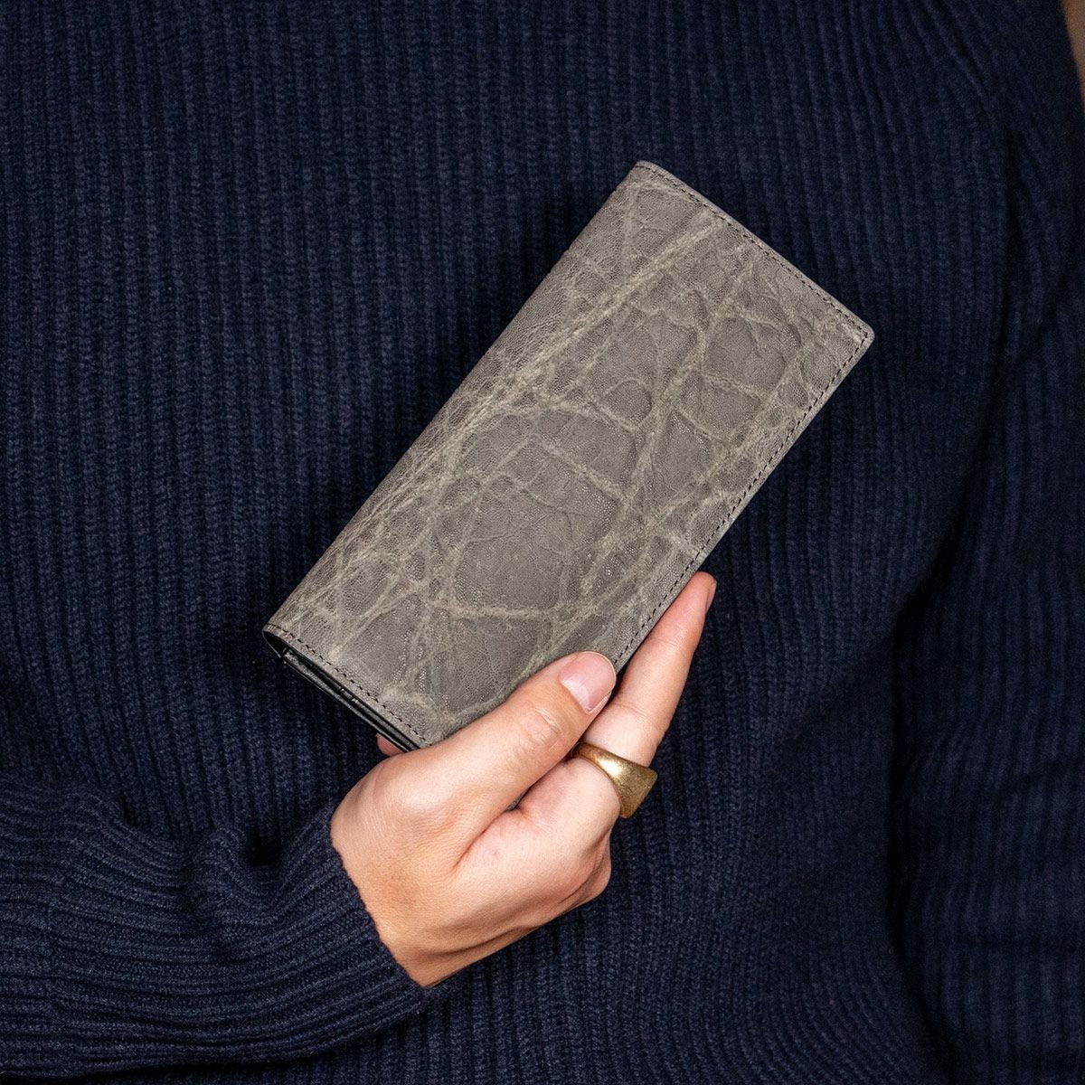 エレファントレザー フラップロングウォレット（かぶせ長財布） | 長