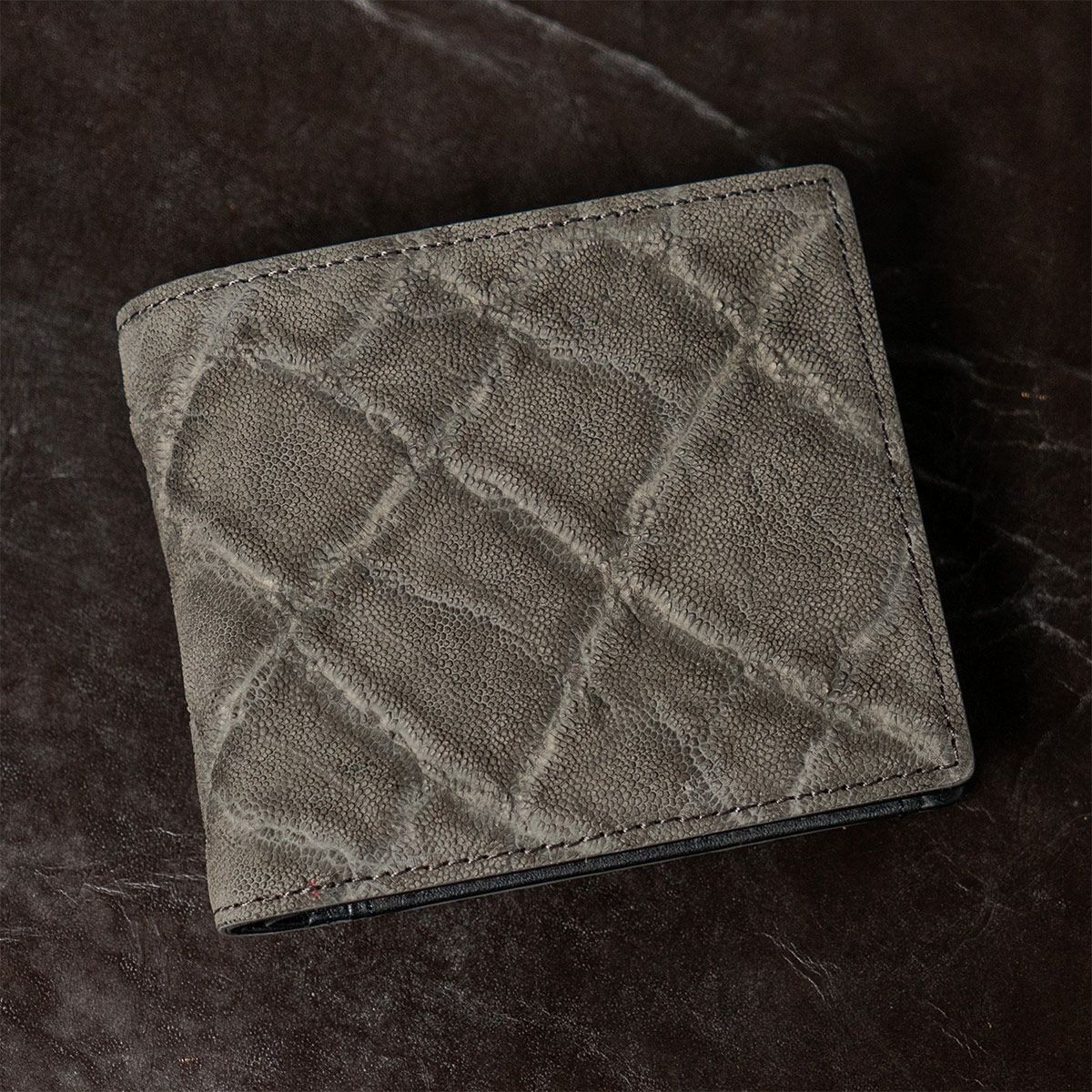 エレファントレザー オープンスモールウォレット（ホックレス二つ折り