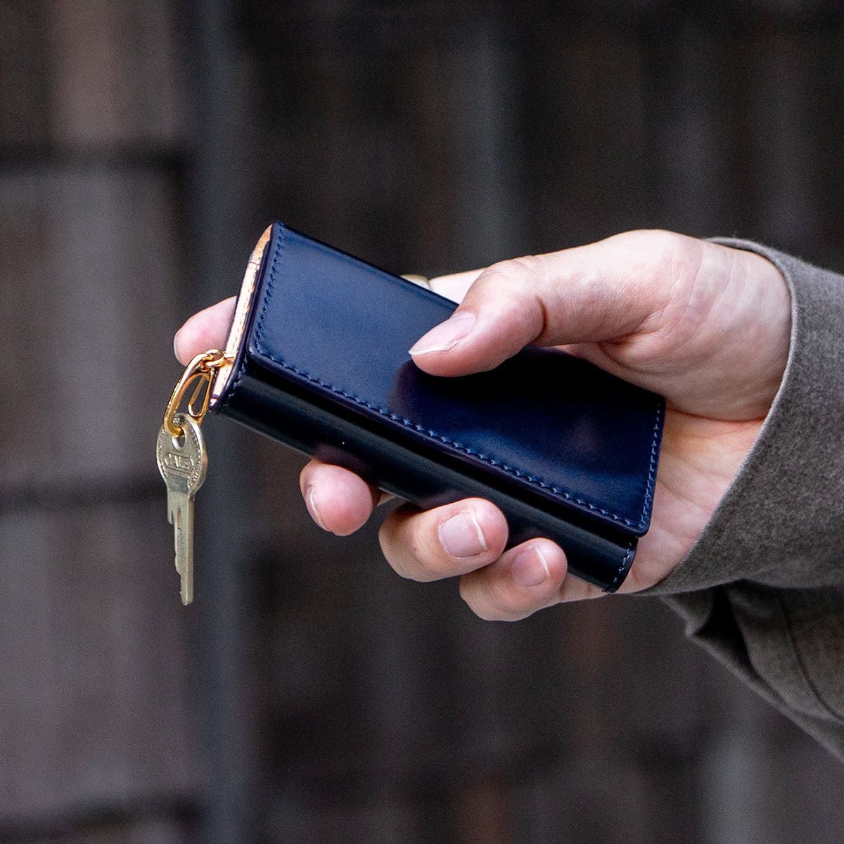 アニリンコードバン 三つ折りキーケース | キーケース・キーホルダー