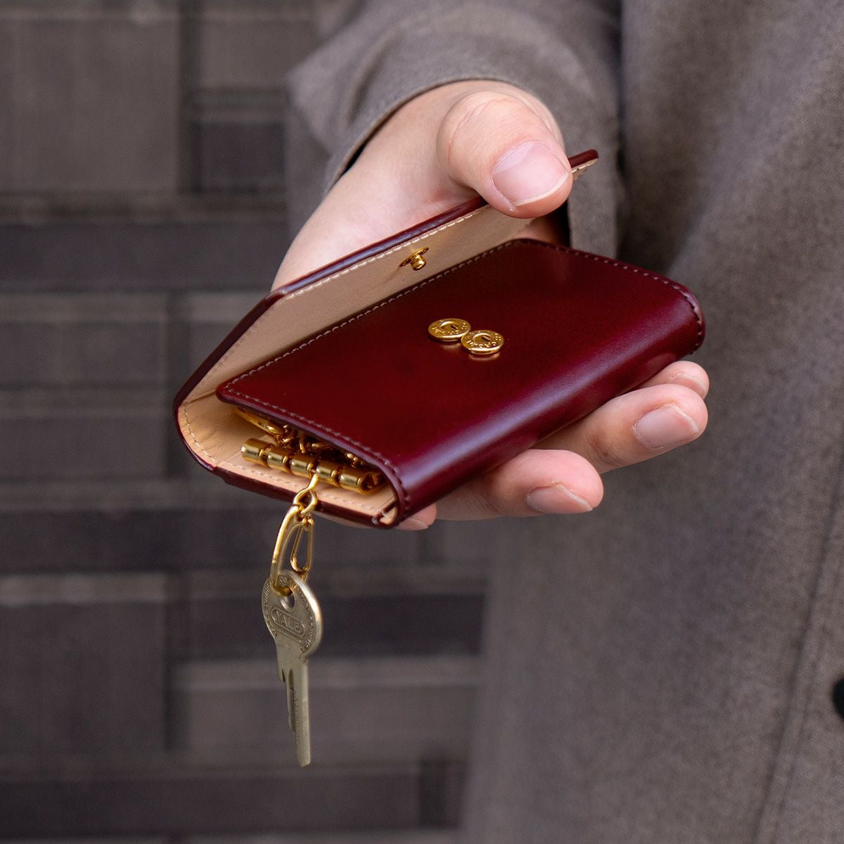 アニリンコードバン 三つ折りキーケース | キーケース・キーホルダー