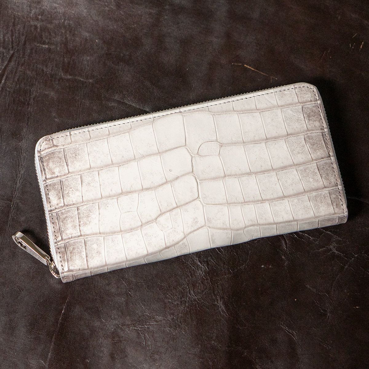 ヒマラヤクロコダイル RFロングウォレット（ラウンドファスナー長財布